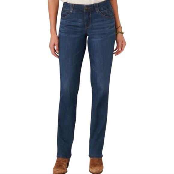 Democracy Abtechnology Booty Lift Straight Leg Classic Blue Women's Jeans 20 W - Picture 1 of 9